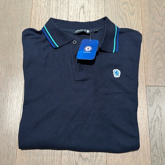 Chelsea FC Other - Chelsea FC Men's Size XXL Official Blue Polyester/Cotton Mix Polo Shirt